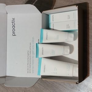 Proactiv skin care kit.